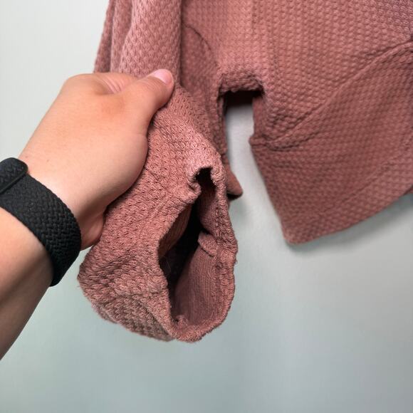 Free People Fall For You Cropped Tee Top Cactus Tint Pink Women's Size X-Small - Picture 3 of 7